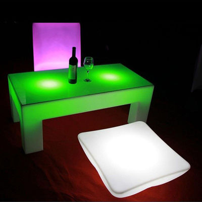 16 colors changing remote control led glowing table