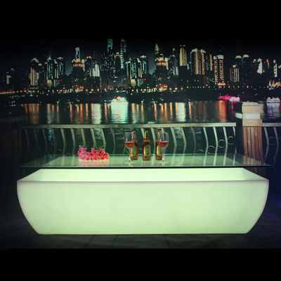 Color Changing Rechargeable plastic LED light up bar table