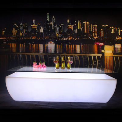 Color Changing Rechargeable plastic LED light up bar table