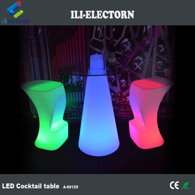 high top RGB lighting bar furniture led cocktail table