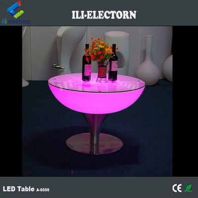 Style Romantic Stylish Led Bar Coffee Round Cocktail Table IP54 PE material