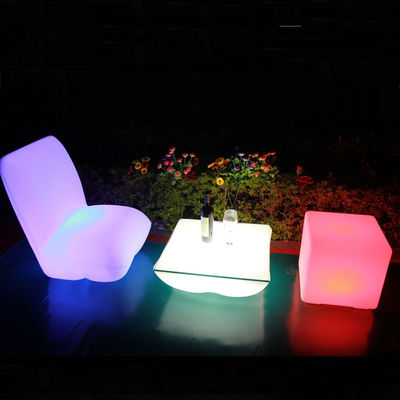 portable Outdoor patio square mini lighting table
