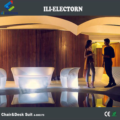 Illuminated Modern LED Glow Furniture , Interactive LED Lounge Table
