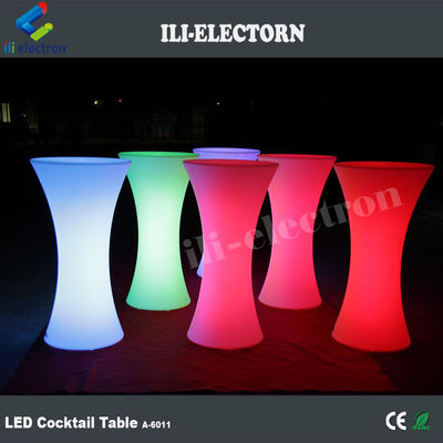 IP 65 PE plastic Garden RGB led illuminated cocktail bar table for Party and event