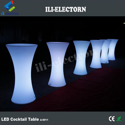 IP 65 PE plastic Garden RGB led illuminated cocktail bar table for Party and event