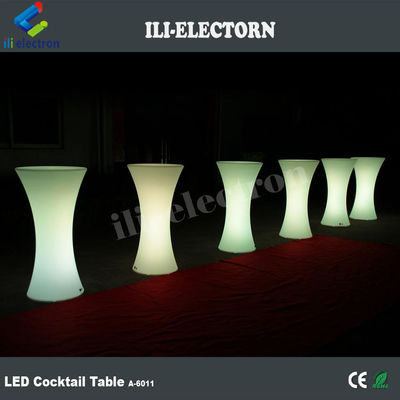 IP 65 PE plastic Garden RGB led illuminated cocktail bar table for Party and event