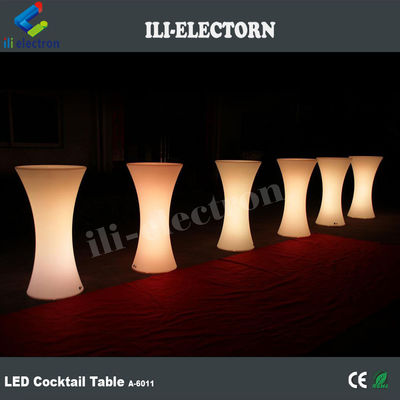 IP 65 PE plastic Garden RGB led illuminated cocktail bar table for Party and event