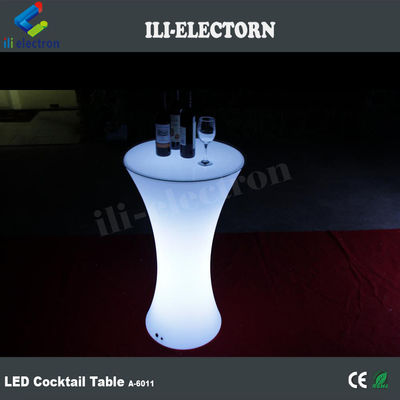 IP 65 PE plastic Garden RGB led illuminated cocktail bar table for Party and event