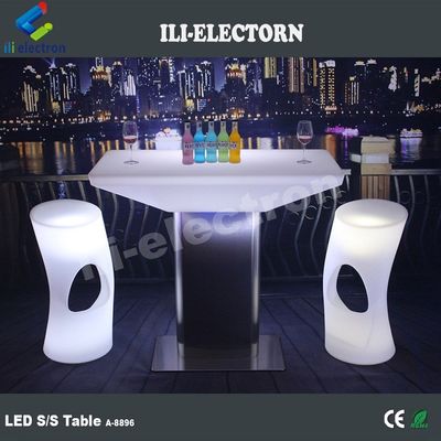 LED Light Bar Furniture Cocktail Night Club Table For Party