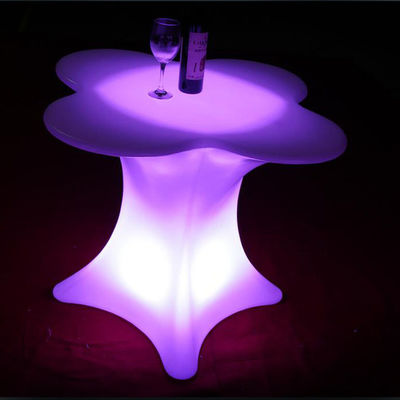flower shape lit up table led bar furniture
