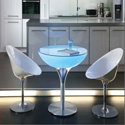 Factory Cheap Price Bar Furniture LED Illuminated Bar Table