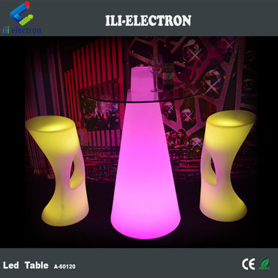 RGB Color Change LED Bar Table, Modern Glowing cocktail table
