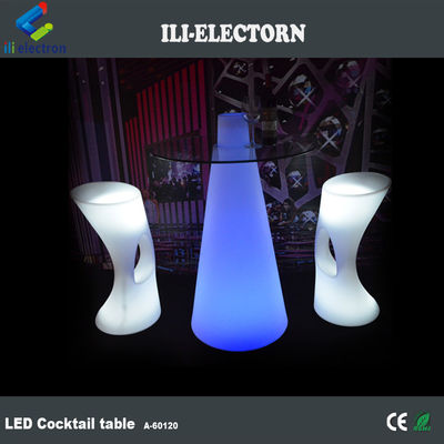 RGB Color Change LED Bar Table, Modern Glowing cocktail table