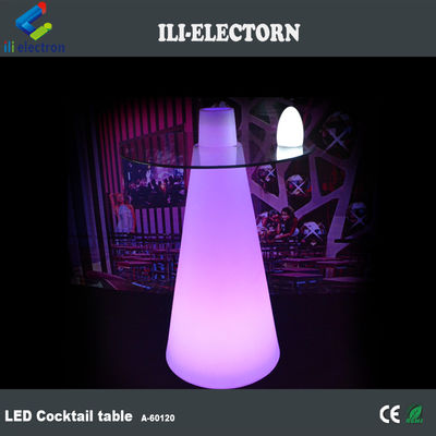 RGB Color Change LED Bar Table, Modern Glowing cocktail table