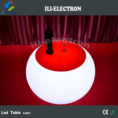 Modern Commercial LED Illuminated Cocktail Table With Rechargeable Lithium Battery
