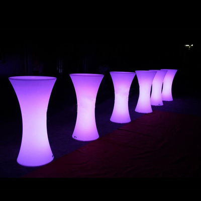 high top LED Lights Bar Round cocktail Table