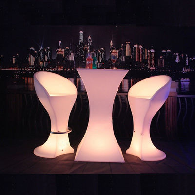 Outdoor Rechargeable LED Furniture Glass Coffee Table
