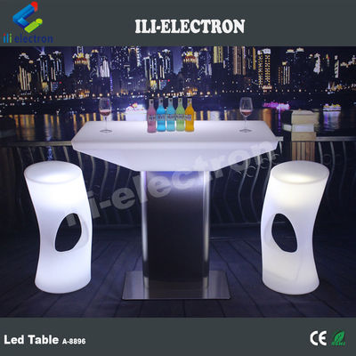 Outdoor&amp;Indoor Color Changing Plastic Square LED Dining Table