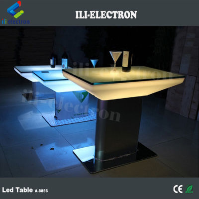 Outdoor&amp;Indoor Color Changing Plastic Square LED Dining Table