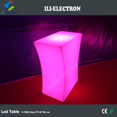 rechargeable illuminated led light up coffee table