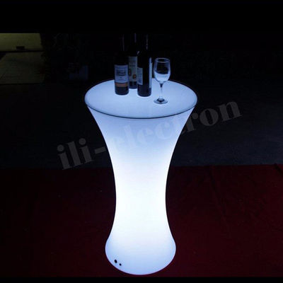 Illuminated led plastic lighting furniture set cocktail table