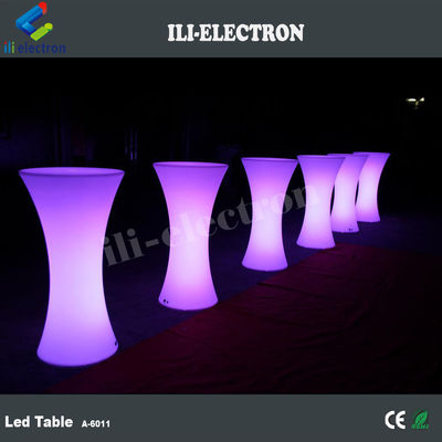 Illuminated led plastic lighting furniture set cocktail table