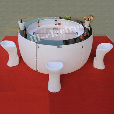 PE Material LED Coffee Table LED Furniture LED Bar Furniture