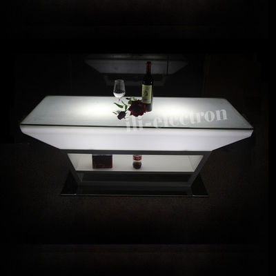 PE plastic LED glowing bar table/ lounge table/ livingroom table