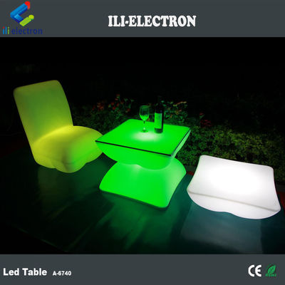 Rechargeable square LED illuminou bar table with remote control/romantic outdoor table