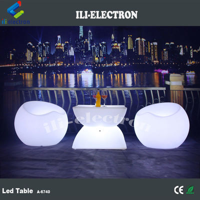 Rechargeable square LED illuminou bar table with remote control/romantic outdoor table