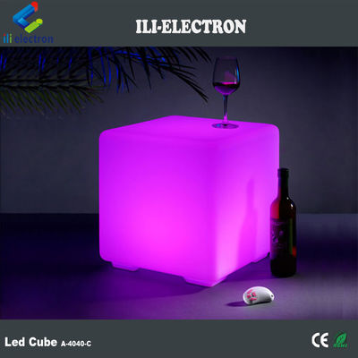 PE material LED cube seat for decoration led cube table