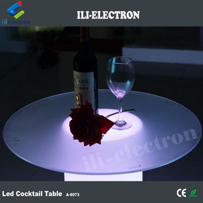 led glass bar table party cocktail table