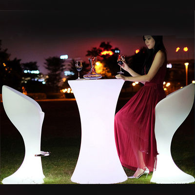 Indoor and Outdoor used High Top LED bistro table