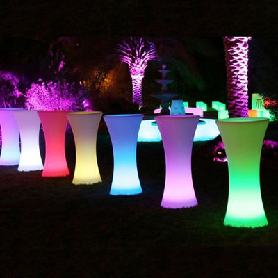 Remote control plastic glow bar tables