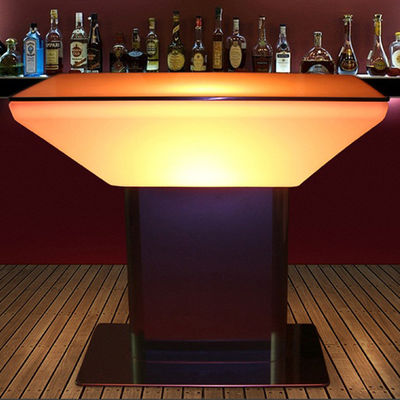 Rechargeable plastic led bar table