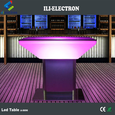 Rechargeable plastic led bar table