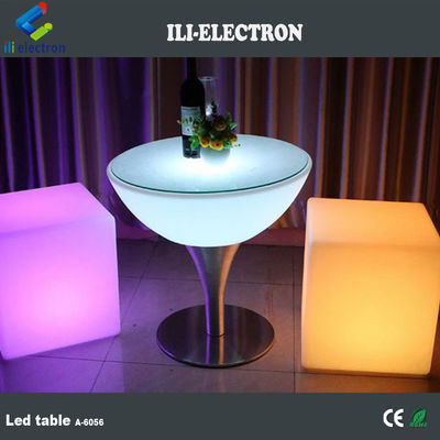 Luxury Illuminated Led Bar Table For Rental 1 Year Warranty