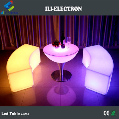 Luxury Illuminated Led Bar Table For Rental 1 Year Warranty