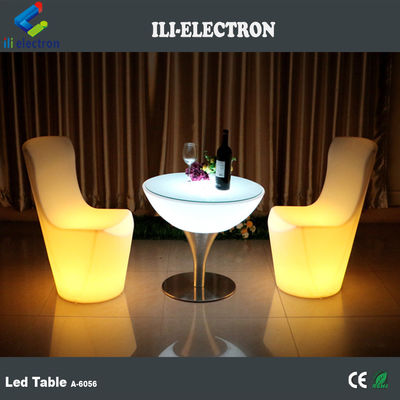 Luxury Illuminated Led Bar Table For Rental 1 Year Warranty