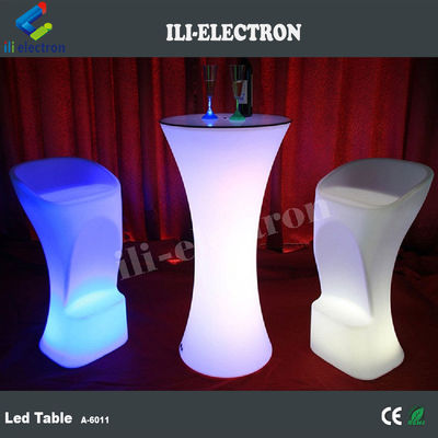 Luminous Glow Mobile Cocktail Bar Table  Led Portable Cocktail Table