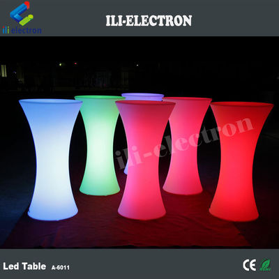 Luminous Glow Mobile Cocktail Bar Table  Led Portable Cocktail Table
