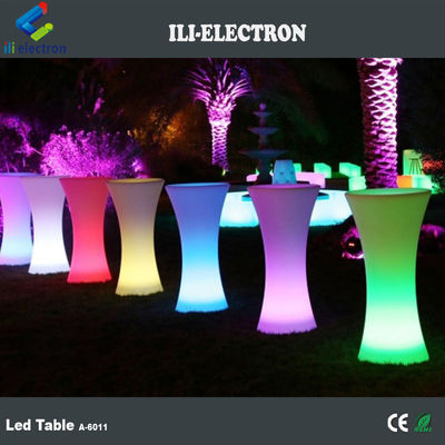 Luminous Glow Mobile Cocktail Bar Table  Led Portable Cocktail Table