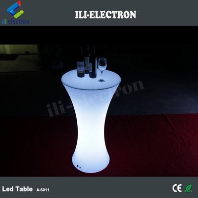 Plastic Illuminated Cocktail Tables Infrared Remote Control