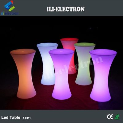 Plastic Illuminated Cocktail Tables Infrared Remote Control