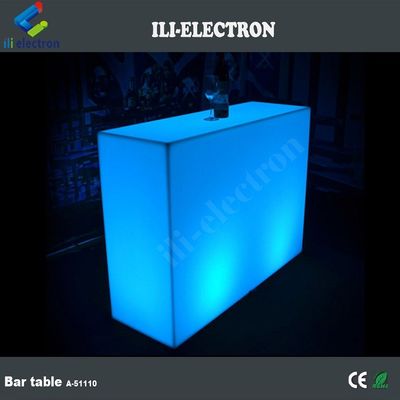 Commercial Luminous LED Bar Counter , Rectangle LED Glow Table Waterproof