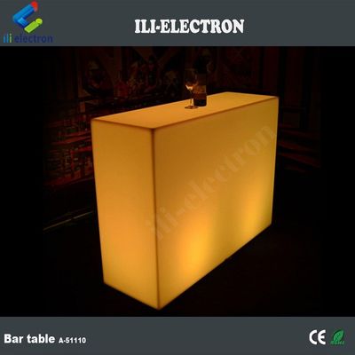 Commercial Luminous LED Bar Counter , Rectangle LED Glow Table Waterproof