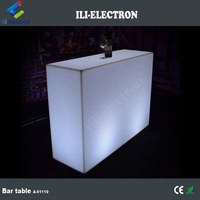 Commercial Luminous LED Bar Counter , Rectangle LED Glow Table Waterproof