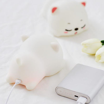 High Quality Cute Silicone Table Lamp Custom Tap Control Silicone Night Light For Kids