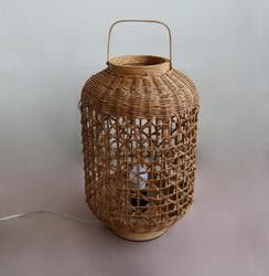 Retro Hemp Rope Rattan Woven Lamp Shade For Living Room Bedroom