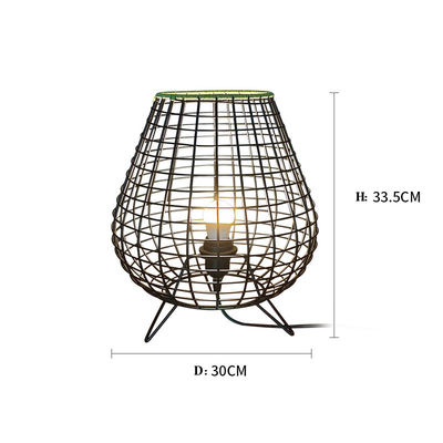 Chinese Style Modern Rattan Lamp For Bedroom Bedside Tea Room